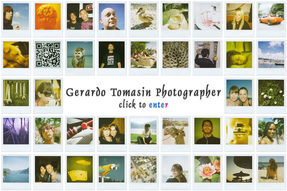 Gerardo Tomasin Photographer > Click to enter